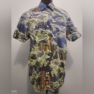 RARE Men's 55DSL "Above The Clouds" by Francesca Chiani Button-up Shirt Medium